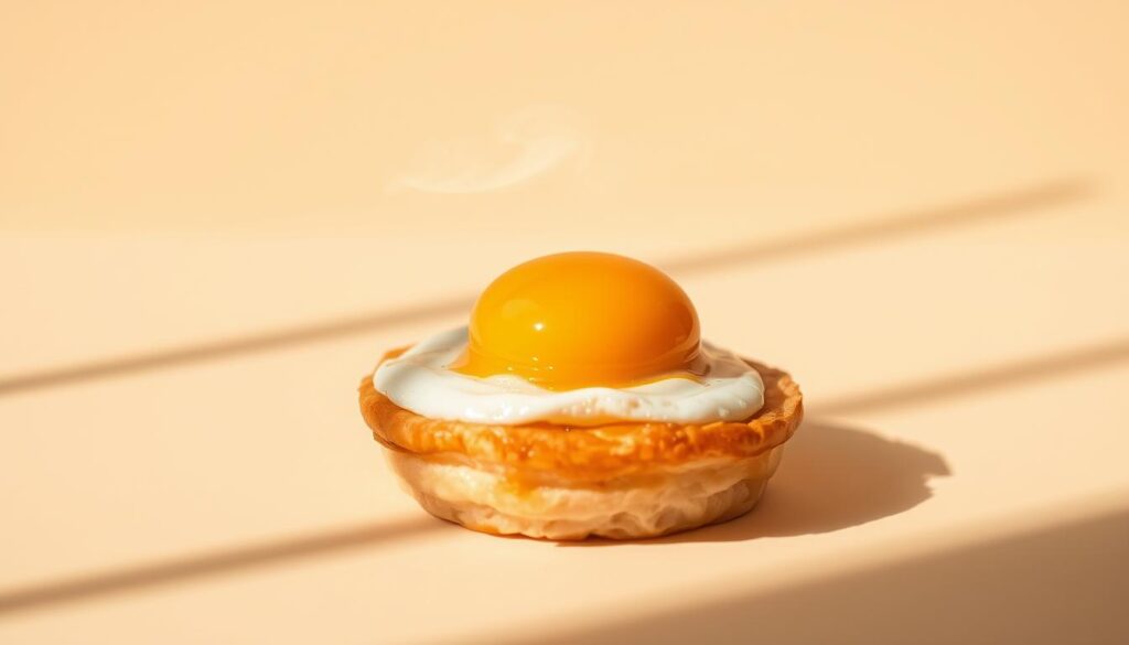egg on puff pastry