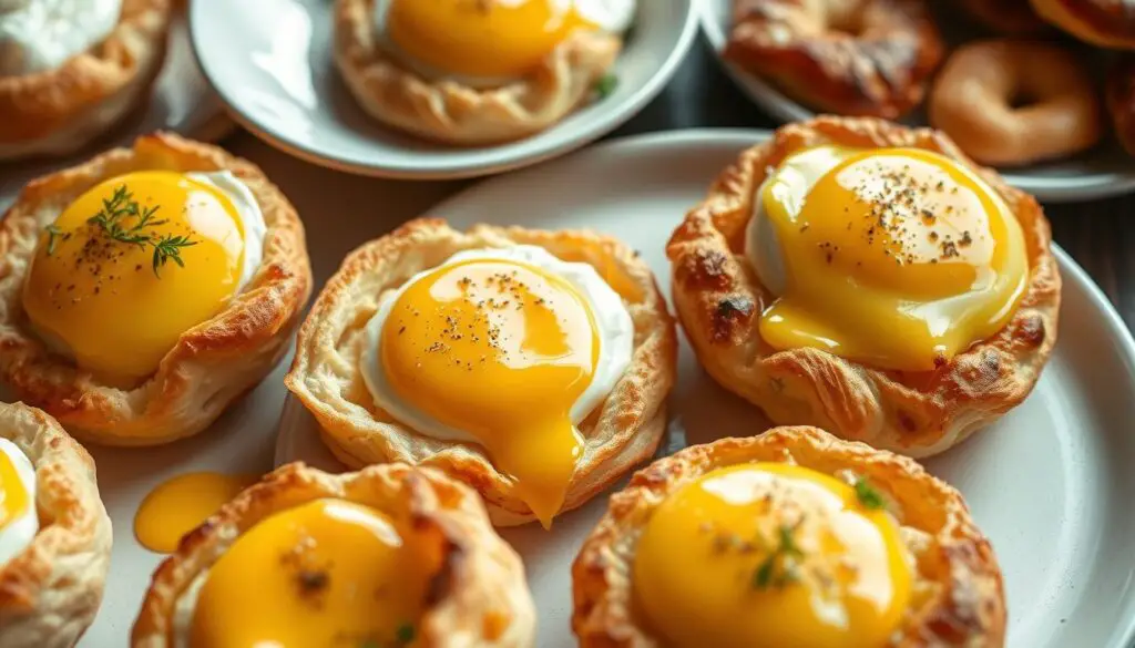 egg on puff pastry