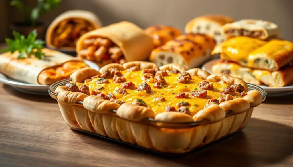 Sausage and Egg Casserole with Crescent Rolls