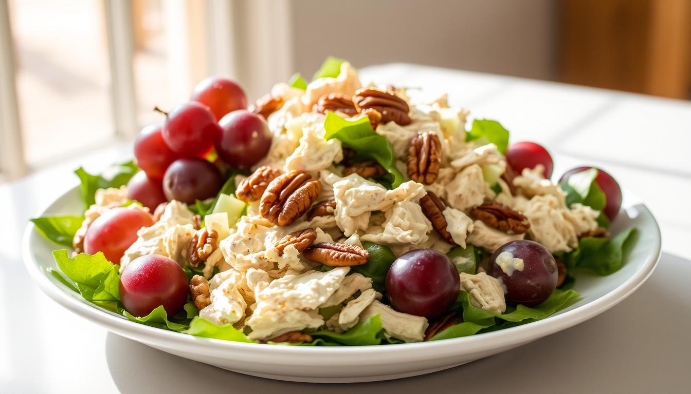 Cream Cheese Chicken Salad with Grapes