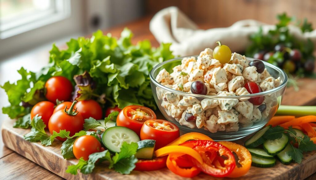 Cream Cheese Chicken Salad with Grapes